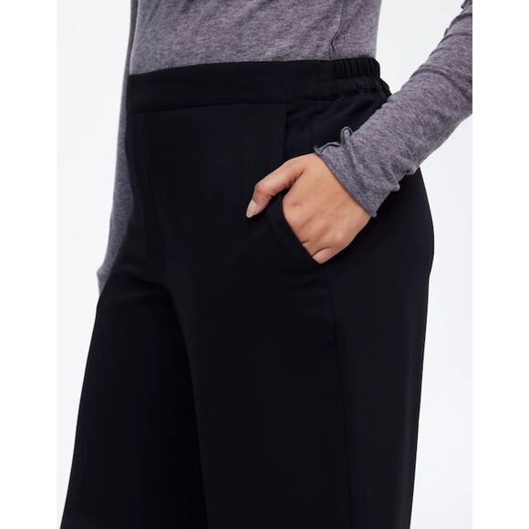 Madewell XXS Black Wide Leg Crepe Pull-On Pants NWT Work to Weekend - Picture 5 of 9